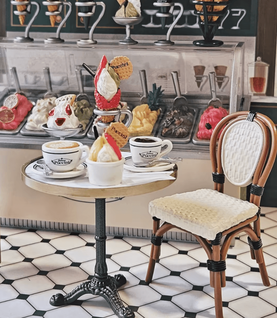 Ice Cream Cone Shop The Desired Old Shop Miniature
