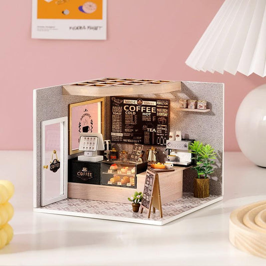 DIY Dollhouse Kit (Leisurely Coffee Shop)