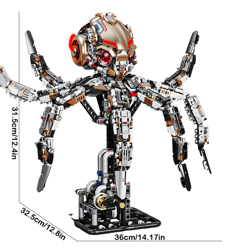 Mechanical Octopus Building Blocks Set