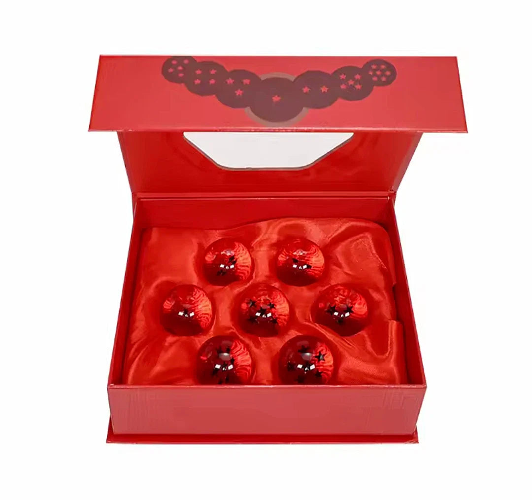 Complete 7 Stars Crystal Sphere Balls Dragon Ball Z Anime Collectible Set