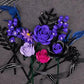 Purple Rose Bouquet Building Blocks Set