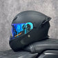 Flip-Up Motorcycle Helmet with Dual Sun Visor - Professional Protective Gear for Men & Women (DOT Approved)