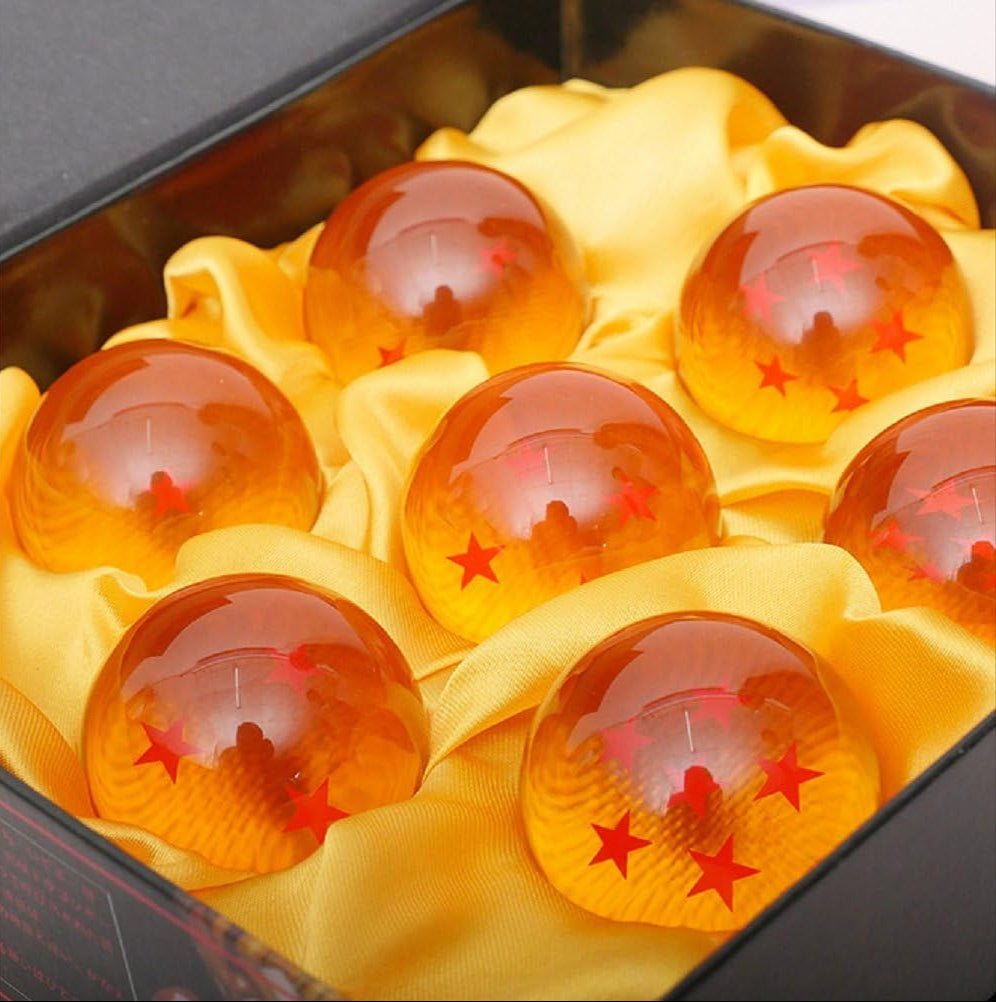 Complete 7 Stars Crystal Sphere Balls Dragon Ball Z Anime Collectible Set