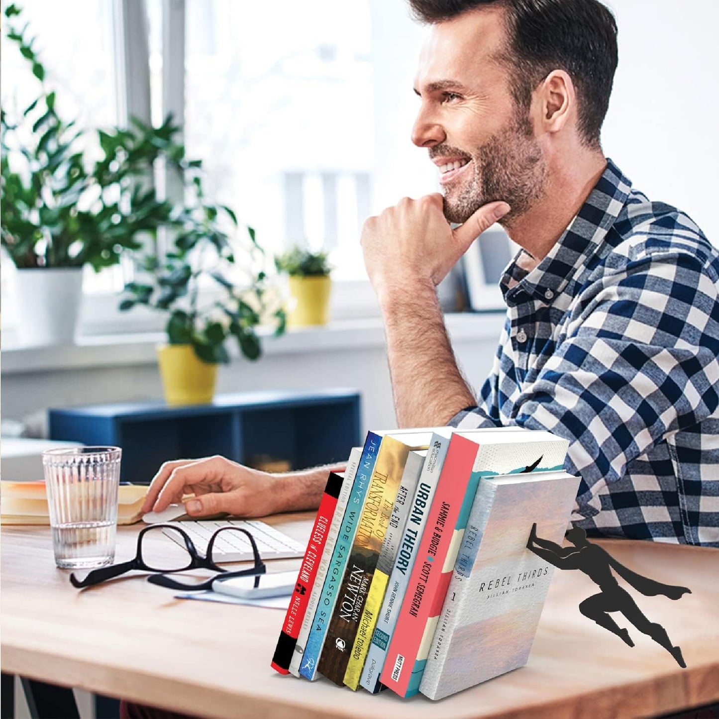 Metal Bookends Harry Potter Superhero Yoda Book Holders
