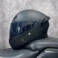 Flip-Up Motorcycle Helmet with Dual Sun Visor - Professional Protective Gear for Men & Women (DOT Approved)