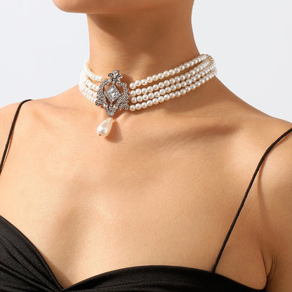 Elegant Faux Pearl Choker Necklace by Unlimited Selections