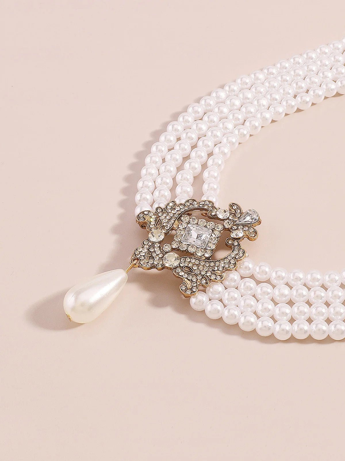 Elegant Faux Pearl Choker Necklace by Unlimited Selections