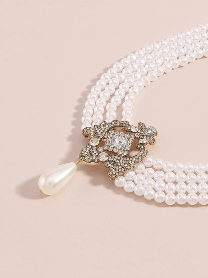 Elegant Faux Pearl Choker Necklace by Unlimited Selections