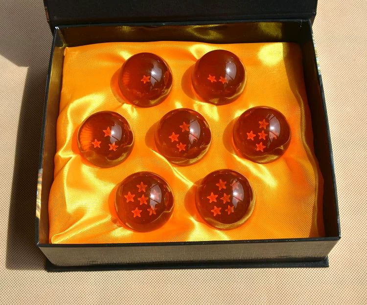 Complete 7 Stars Crystal Sphere Balls Dragon Ball Z Anime Collectible Set