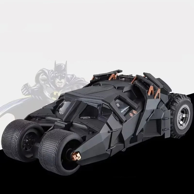 1/18 Classic Batman Movies Car 2008 Batmobile Alloy Diecast Metal Toy Race Car Model Sound Light Kids Gifts