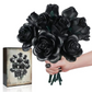 Eternal Black Rose Bouquet Building Blocks