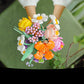Romantic Bouquet Building Block Diy Artificial Flower Building Bricks Toy Bouquet Decoration Girls Adults Kids Anniversary Gifts