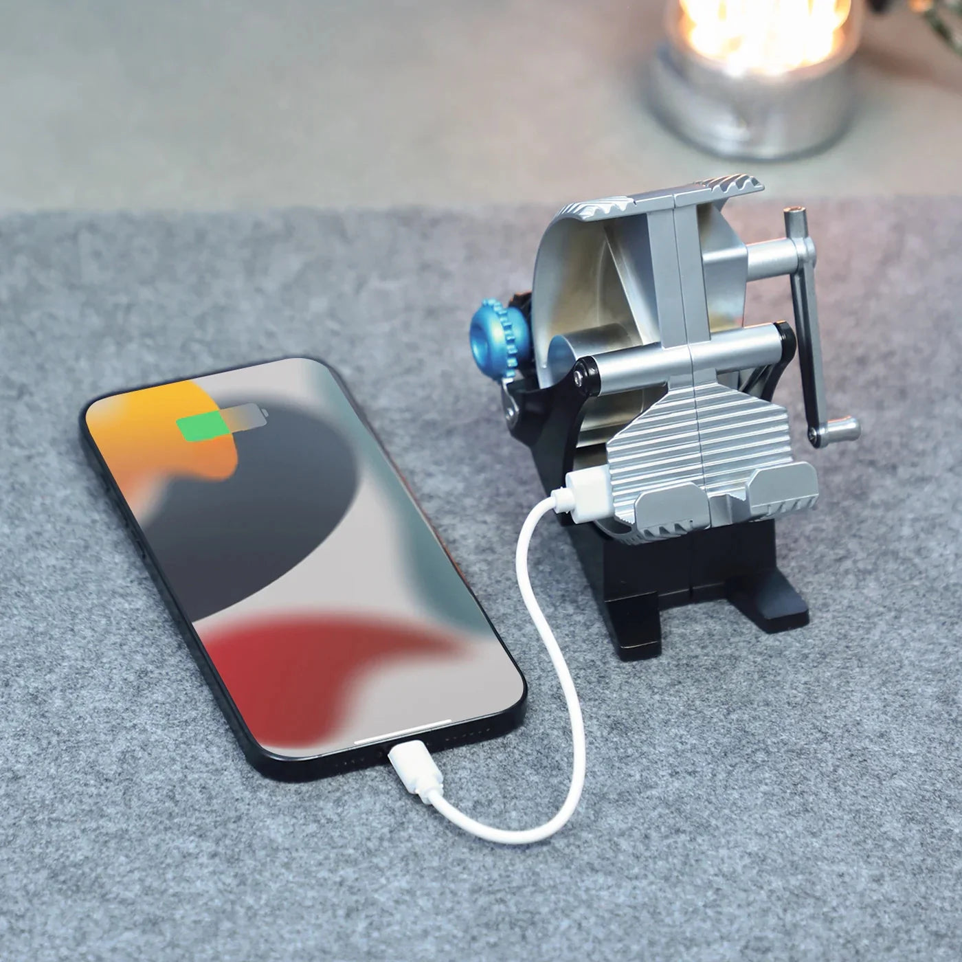 Alloy mechanical multifunctional rechargeable mobile phone holder