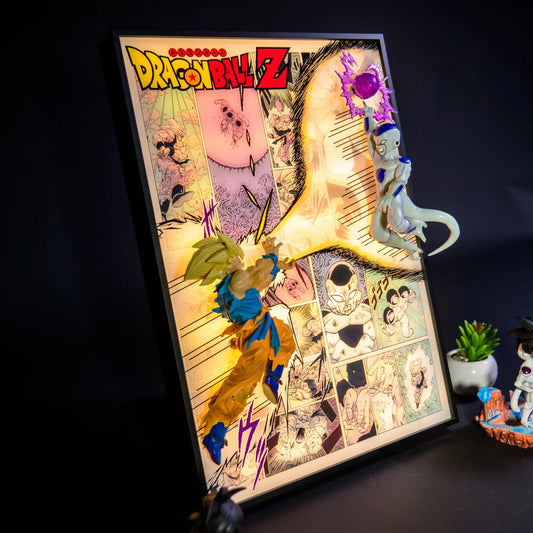 Ultimate Dragon Ball Z Goku vs Frieza 3D LED Light Frame