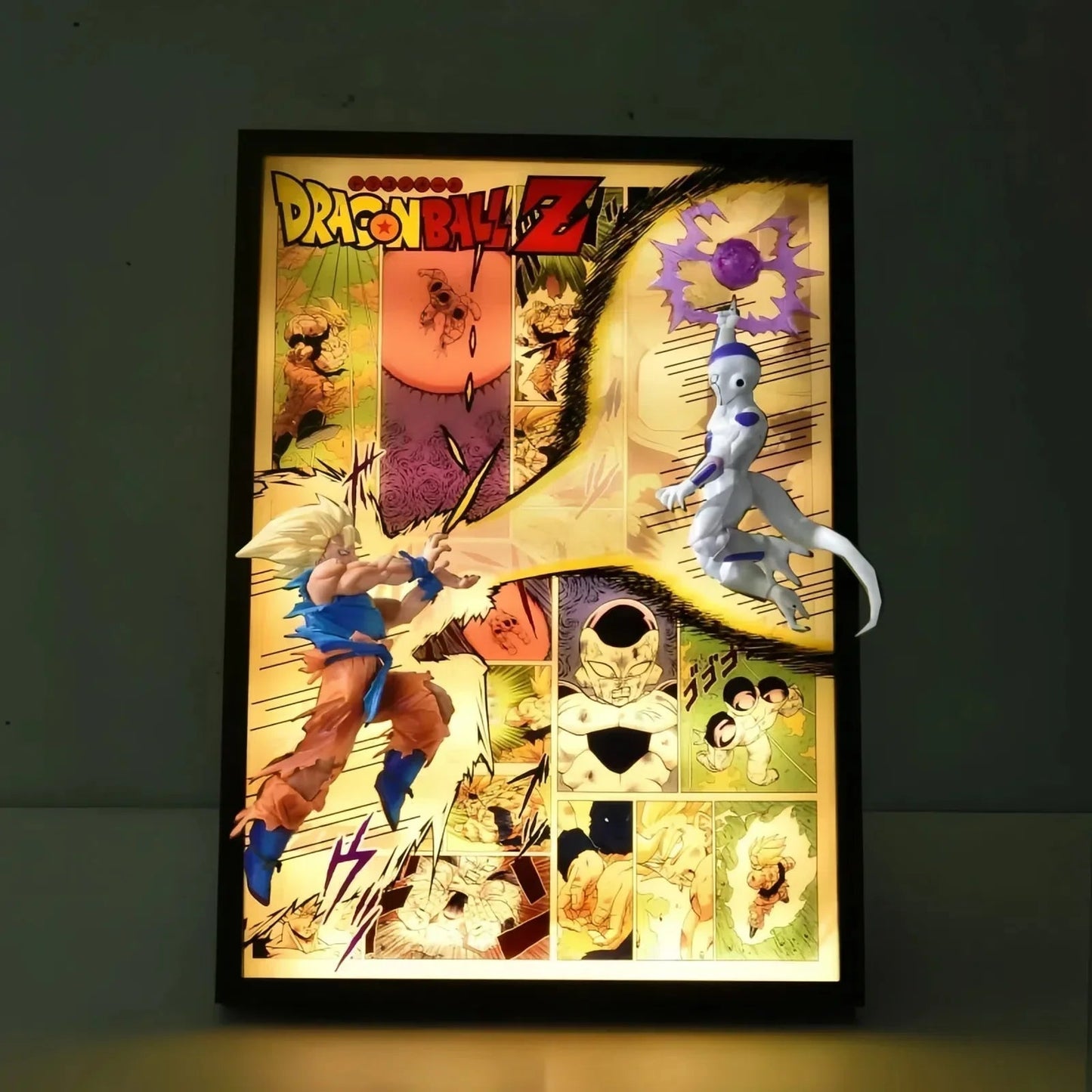 Ultimate Dragon Ball Z Goku vs Frieza 3D LED Light Frame