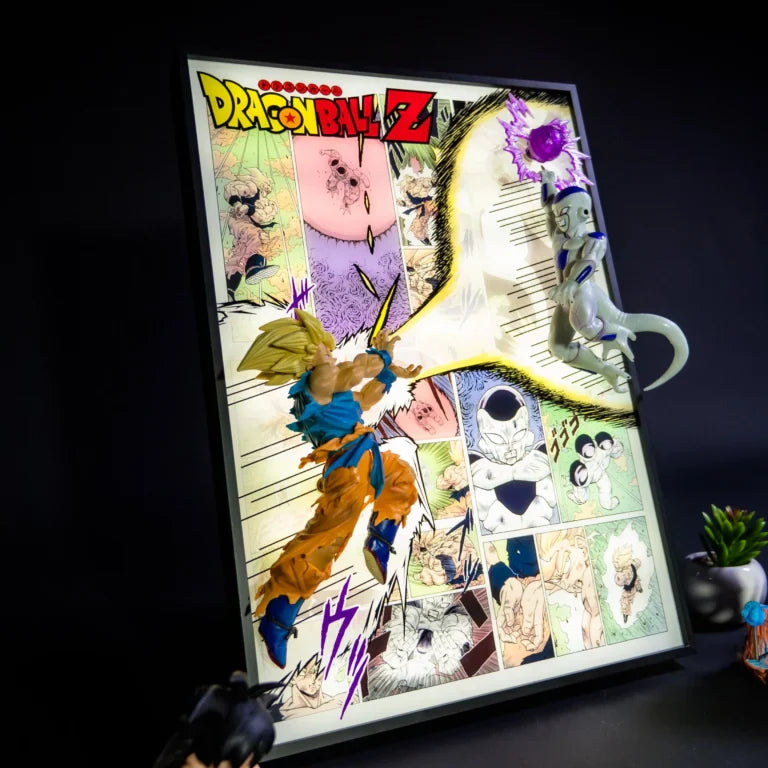 Ultimate Dragon Ball Z Goku vs Frieza 3D LED Light Frame