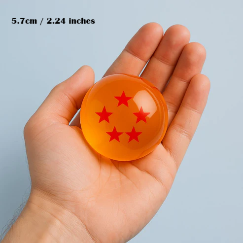 Complete 7 Stars Crystal Sphere Balls Dragon Ball Z Anime Collectible Set
