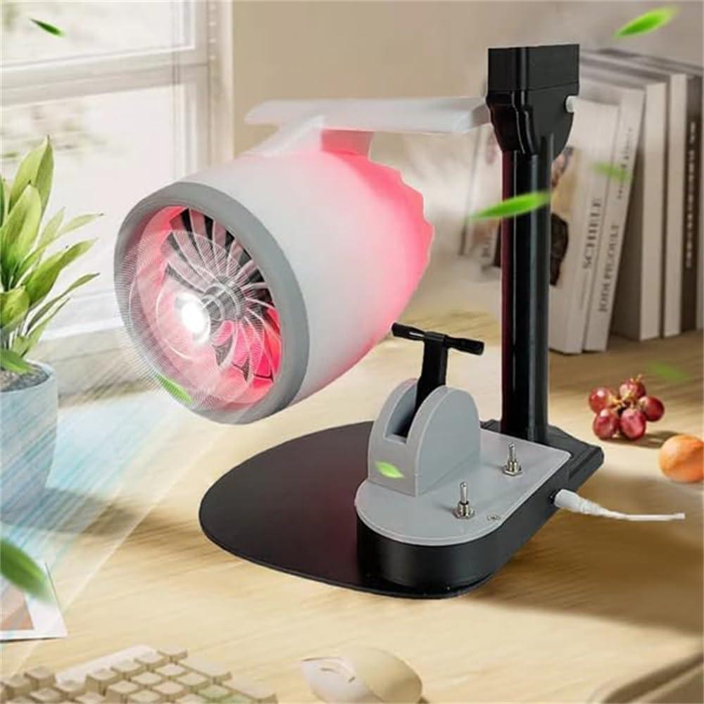 Jet Engine Humidifier Fan - Aviation-Inspired Desktop Companion
