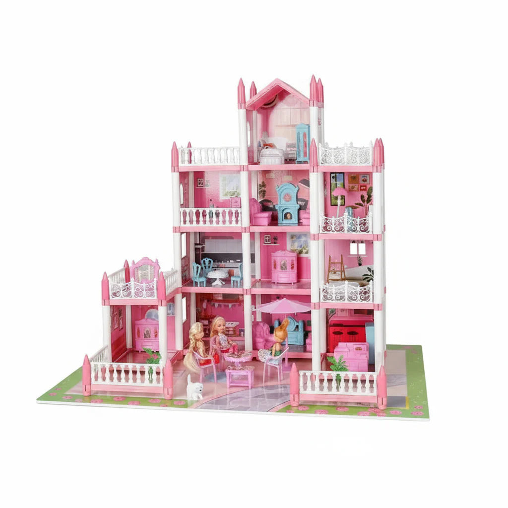DIY Dollhouse Kit with 11 Rooms - Miniature for Girls