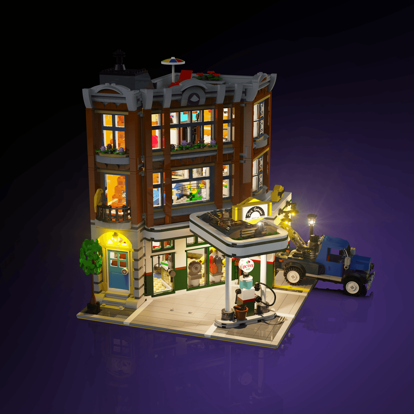 Light Kit for LEGO® Corner Garage