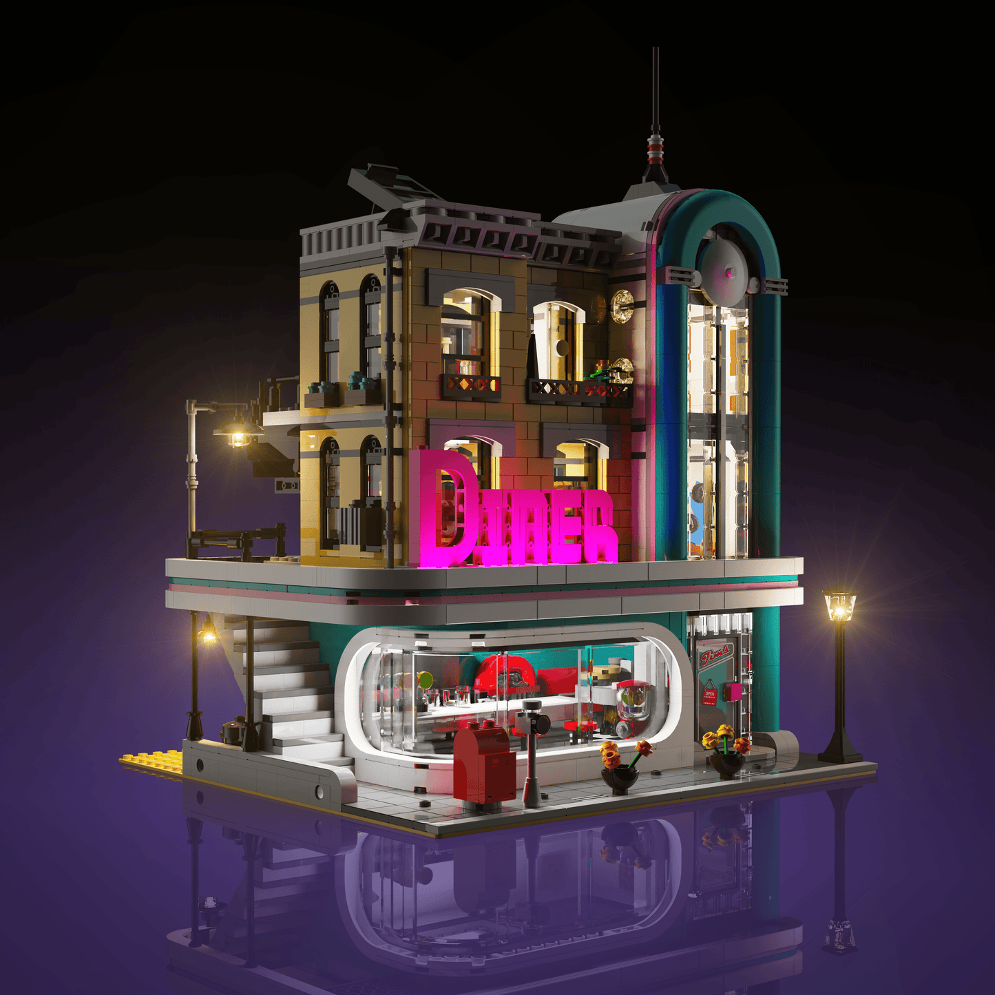 Light Kit for LEGO® Downtown Diner
