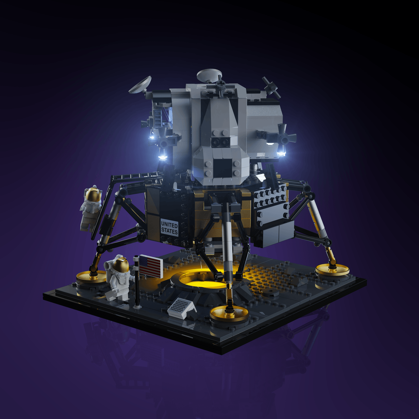 Light Kit for LEGO® NASA Apollo 11 Lunar Lander