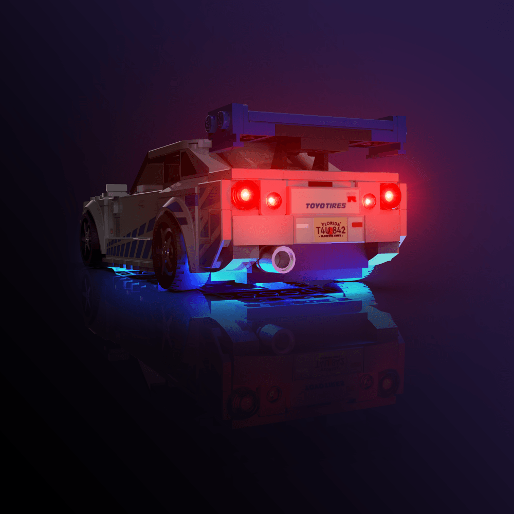 Light Kit for LEGO® Speed Champions 2 Fast 2 Furious Nissan Skyline GT-R (R34)