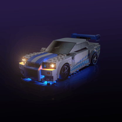 Light Kit for LEGO® Speed Champions 2 Fast 2 Furious Nissan Skyline GT-R (R34)