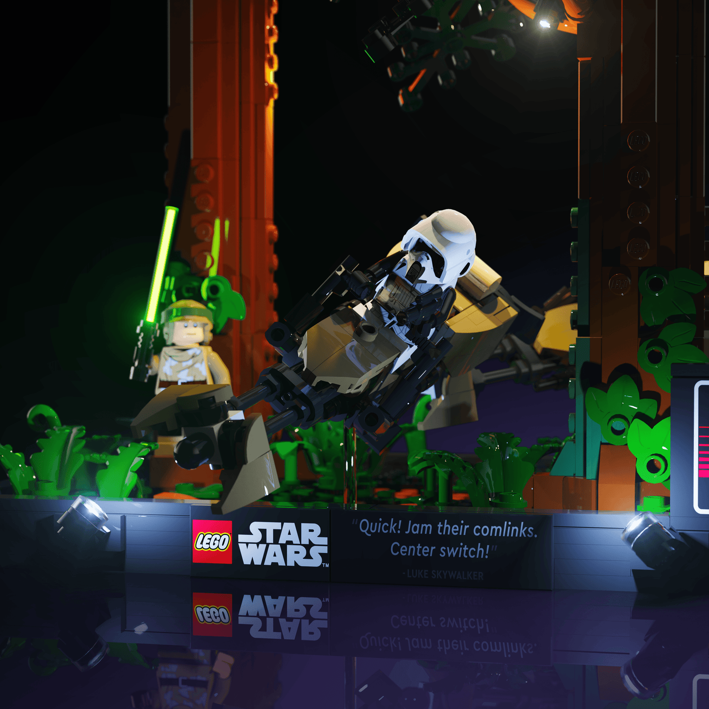 Light Kit for LEGO® Star Wars Endor Speeder Chase Diorama