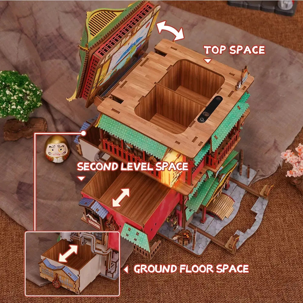 3D Wooden Puzzle Onsen Saga Miniature kit