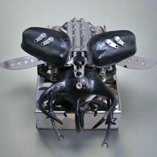 DIY V8 Engine Model Kit - Premium Metal Mechanical Beetle