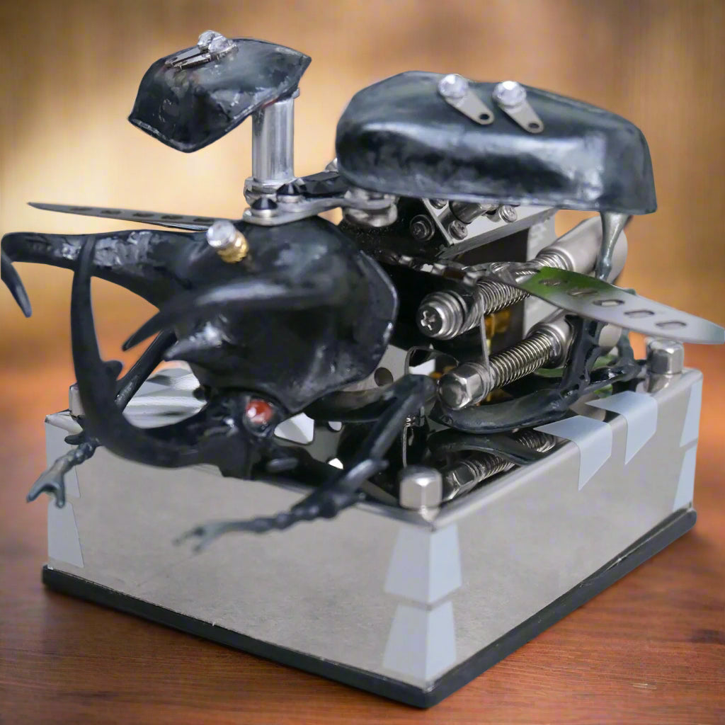 DIY V8 Engine Model Kit - Premium Metal Mechanical Beetle
