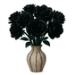 Eternal Black Rose Bouquet Building Blocks