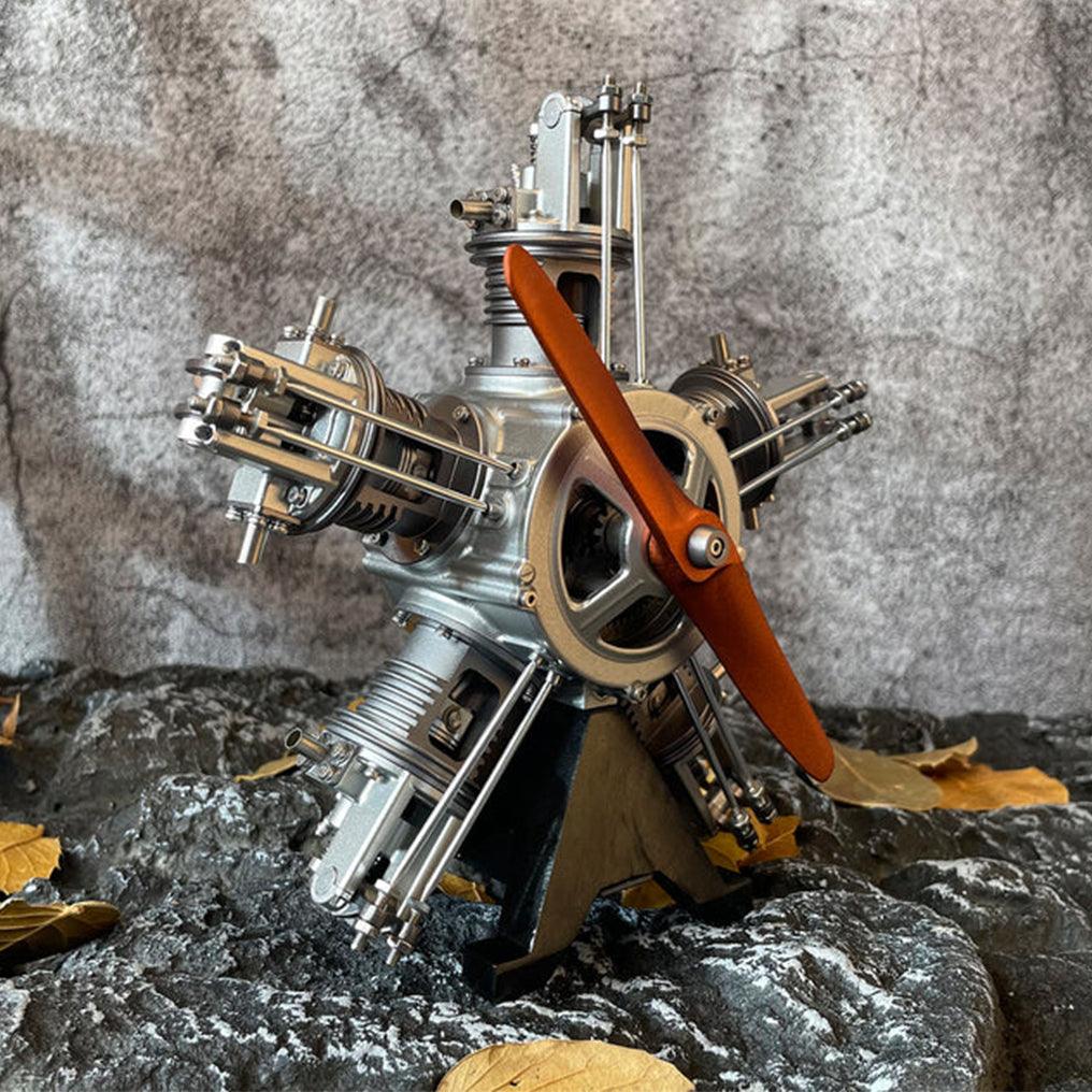 DIY 1/6 Full Metal 5 Cylinder Radial Engine Model Kit