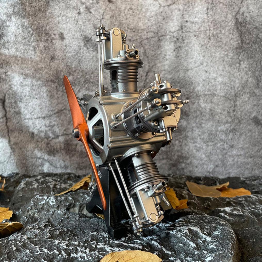 DIY 1/6 Full Metal 5 Cylinder Radial Engine Model Kit