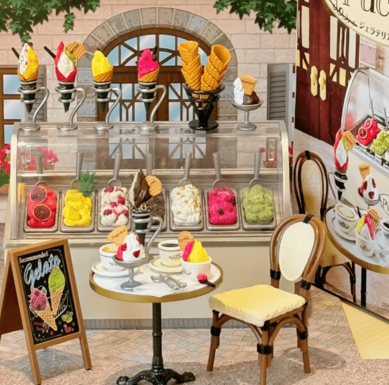 Ice Cream Cone Shop The Desired Old Shop Miniature