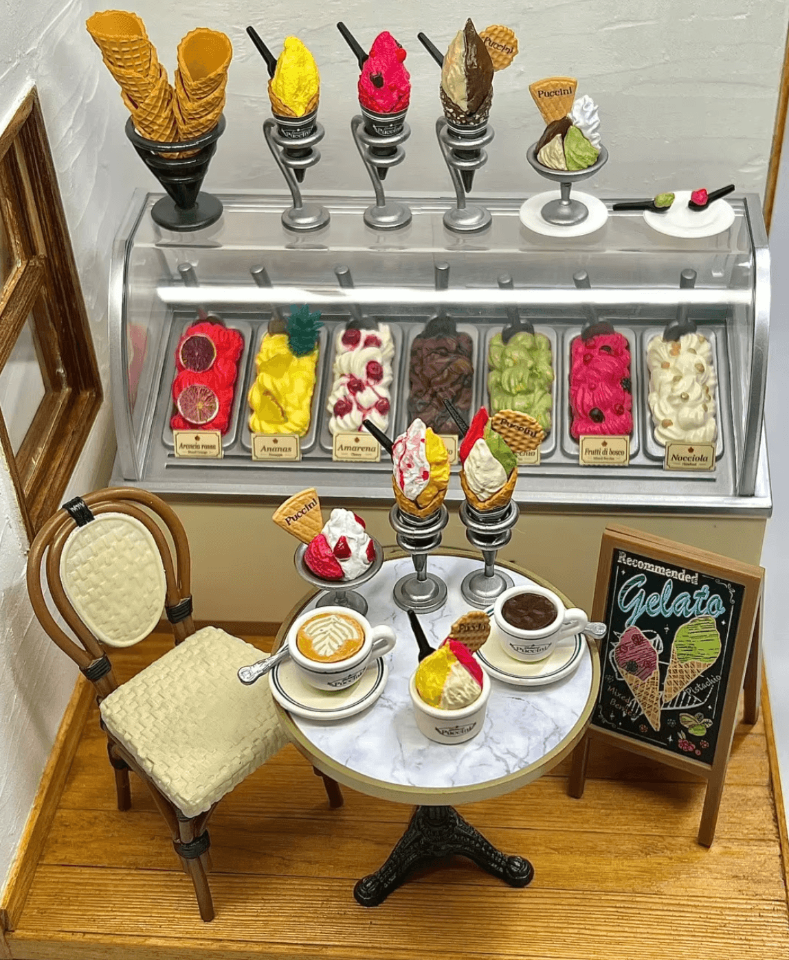Ice Cream Cone Shop The Desired Old Shop Miniature