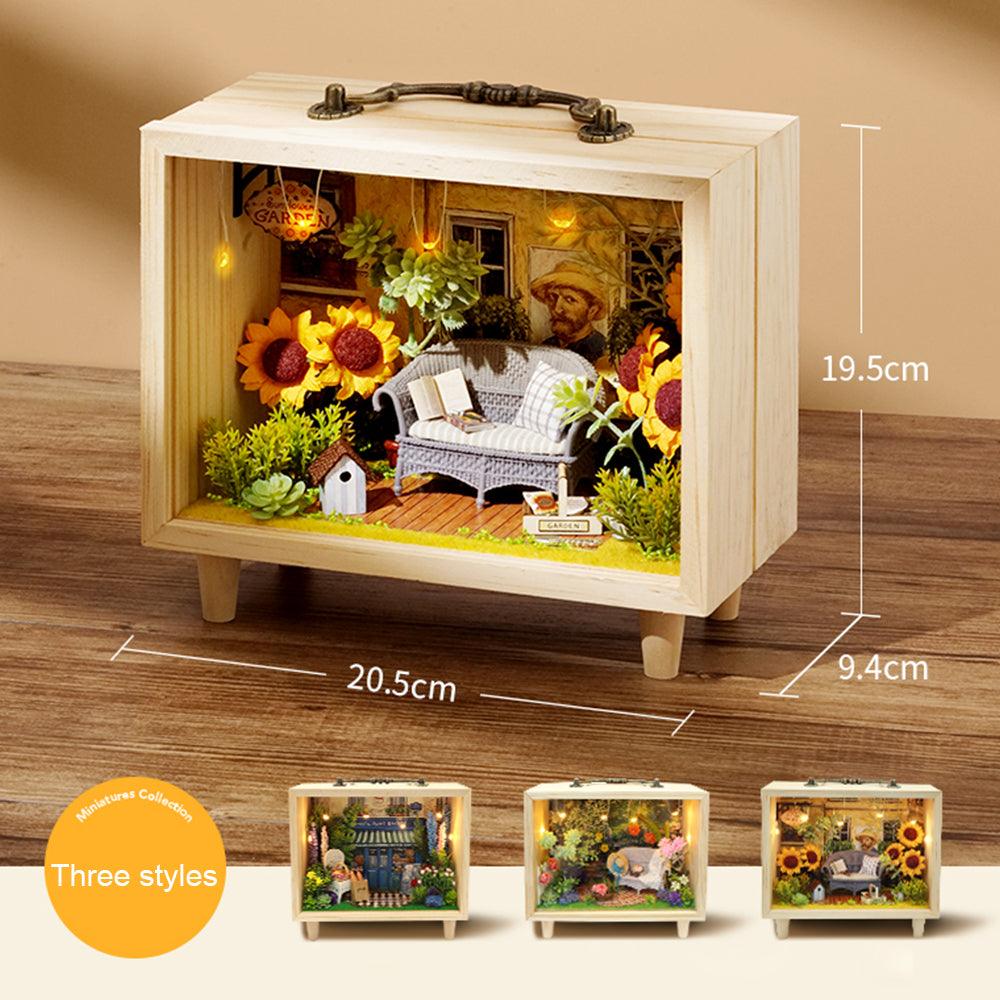 DIY Dollhouse Kit (Small wooden box)