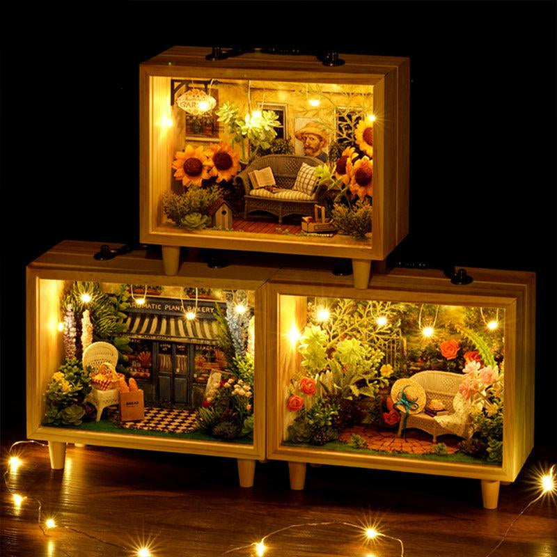 DIY Dollhouse Kit (Small wooden box)