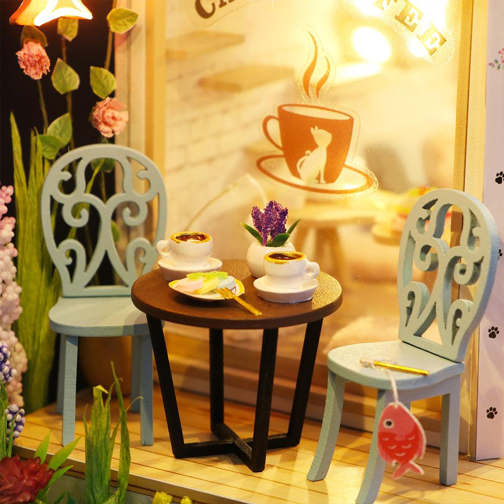 DIY Dollhouse Kit (Cat Coffee Garden)
