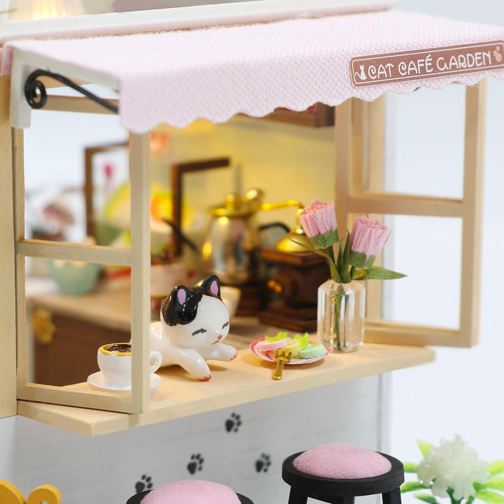 DIY Dollhouse Kit (Cat Coffee Garden)