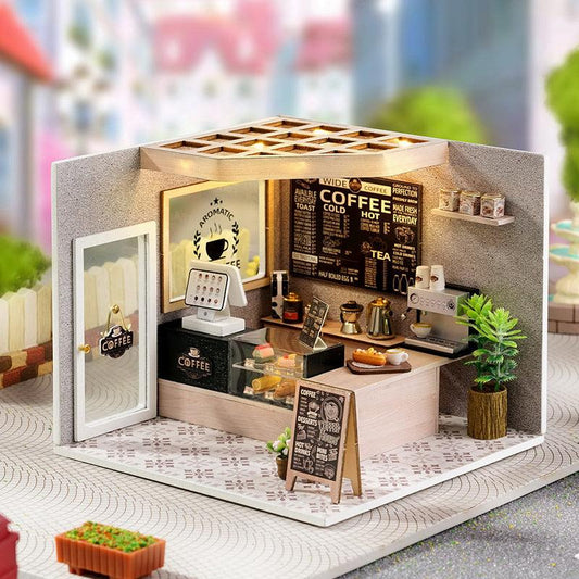 DIY Dollhouse Kit (Leisurely Coffee Shop)