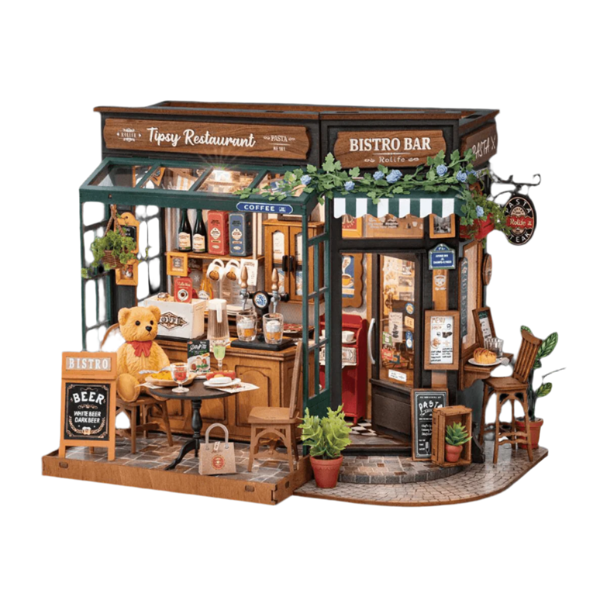 DIY Miniature French Bistro Kit - Tipsy Restaurant