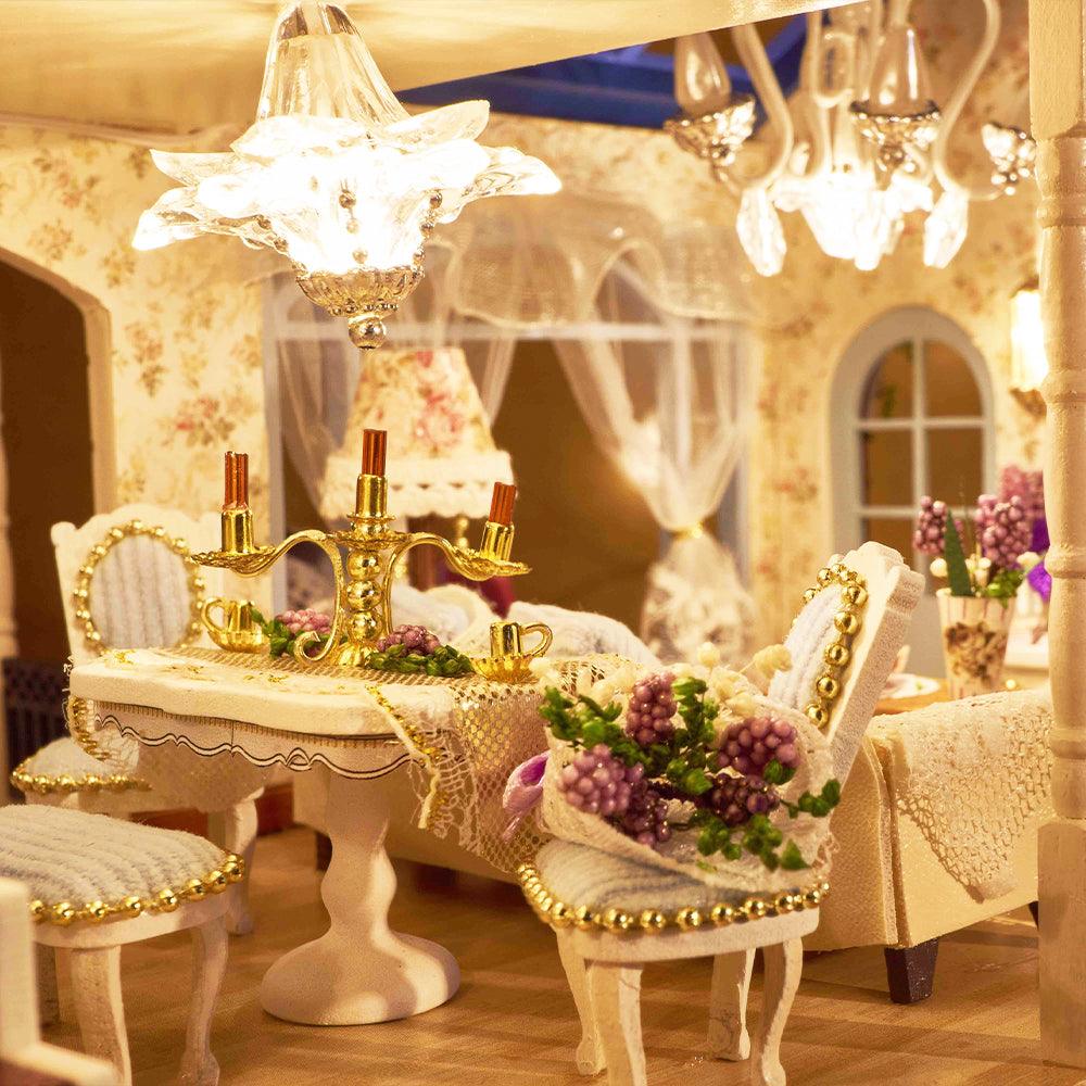 PROVENCE LAVENDER Dollhouse Miniature DIY House Toy DIY House Model Miniature House Model Kit Hand Building