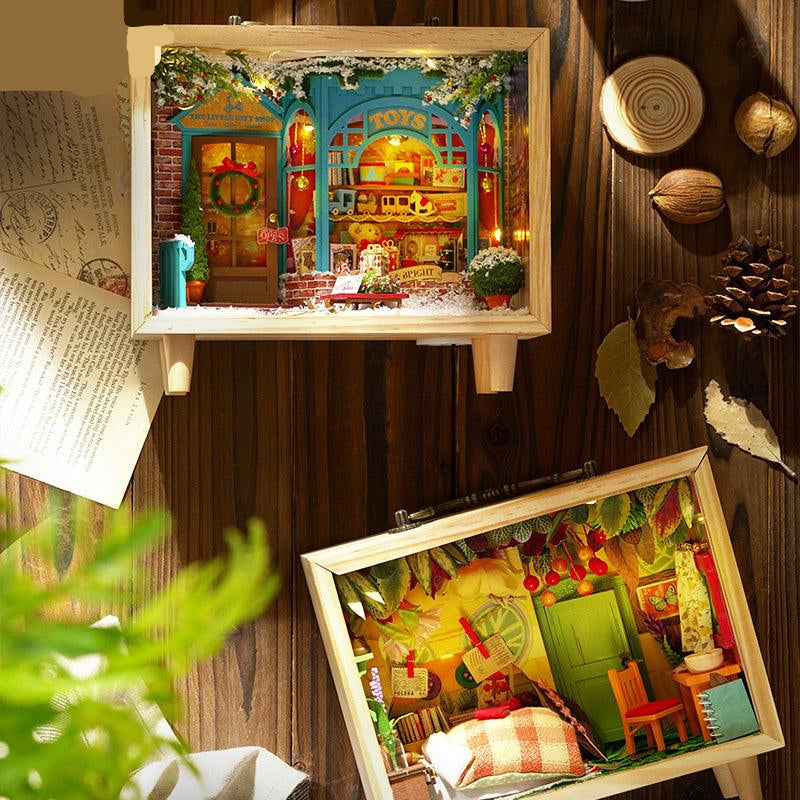 DIY Dollhouse Kit (Small Wooden Box)