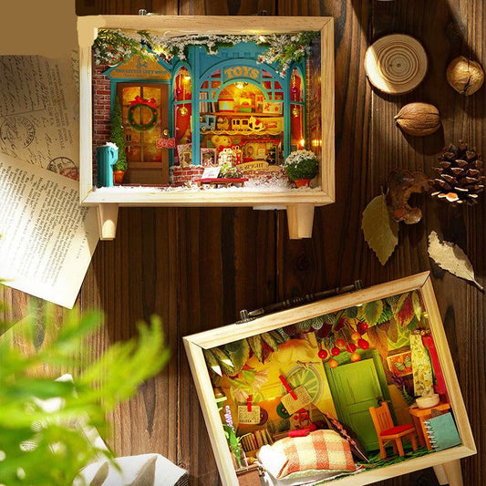 DIY Dollhouse Kit (Small Wooden Box)