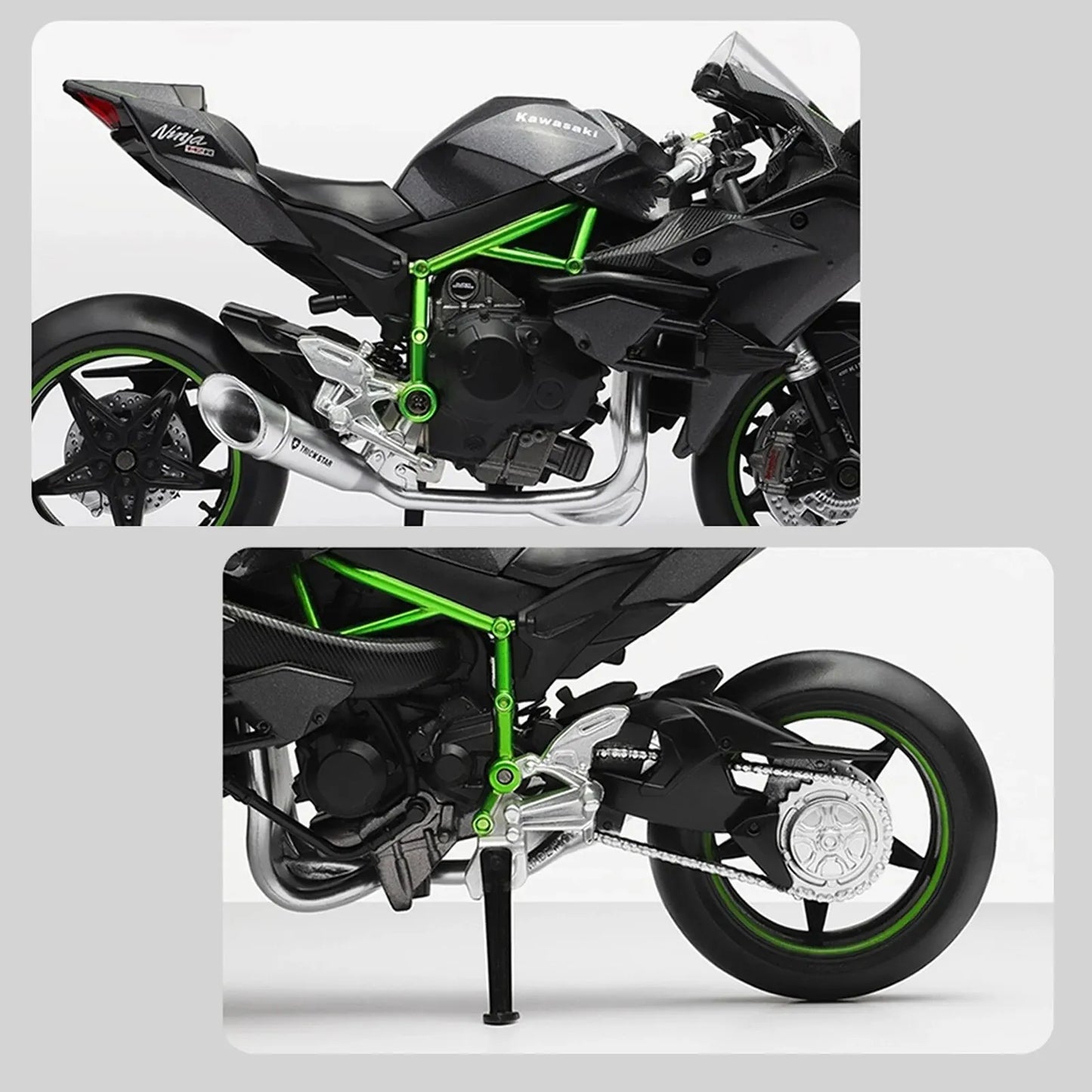 Elite 1:12 Ninja H2R Motorcycle Die-Cast Model