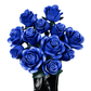Eternal Blue Rose Bouquet Building Blocks Set