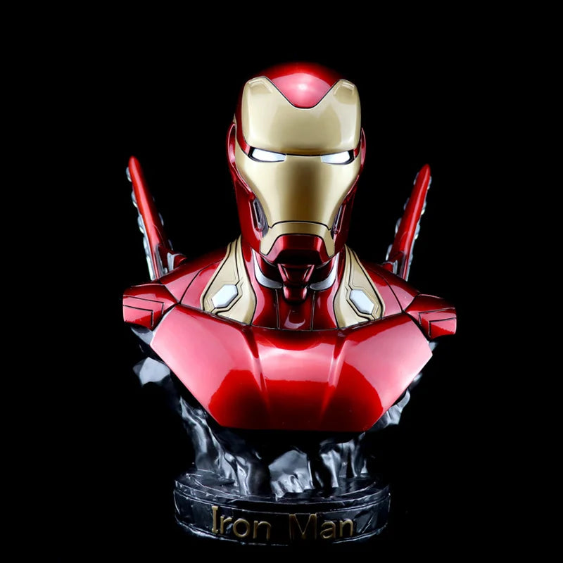 Avengers Marvel Iron Man MK50 Half Body 36cm Resin Statue - Collectible Desktop Ornament Gift Action Figure