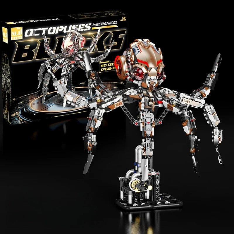 Mechanical Octopus Building Blocks Set